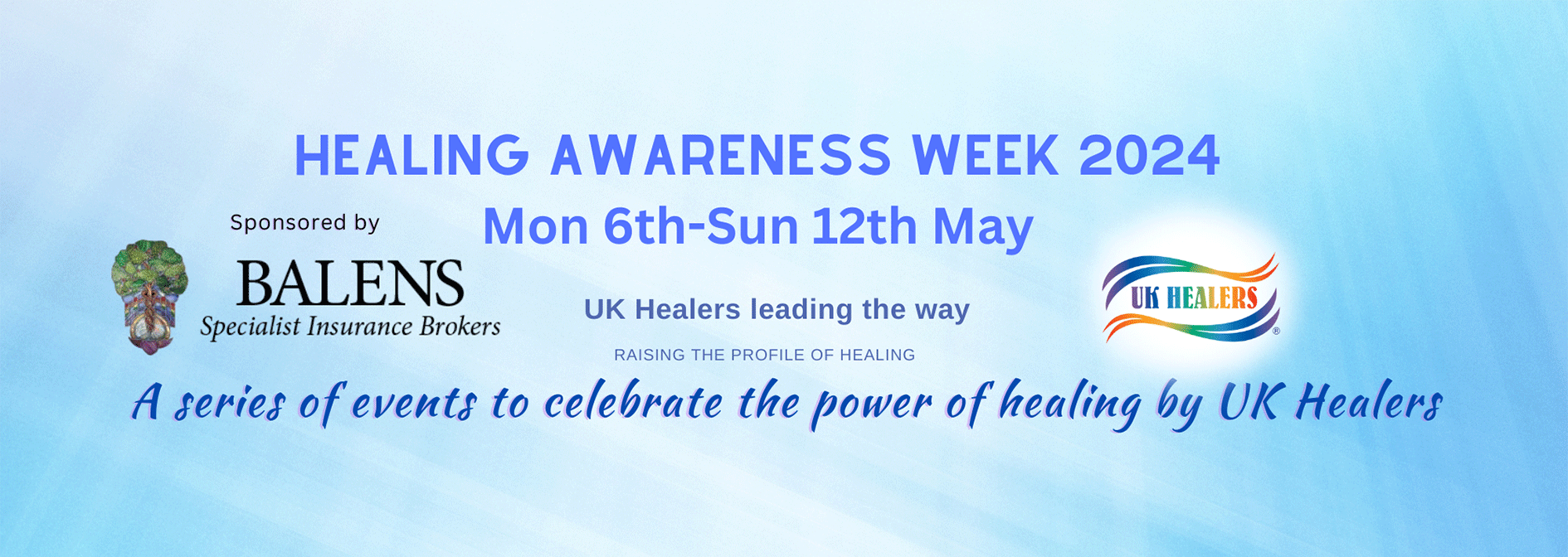 healing awareness week 2024 banner